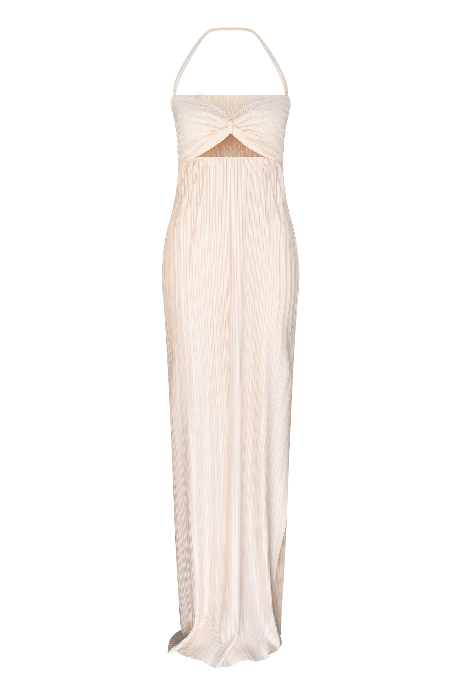 CINCHED PLEAT DRESS