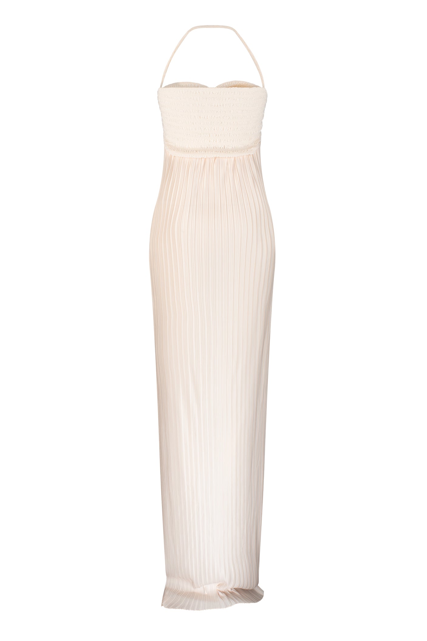 CINCHED PLEAT DRESS
