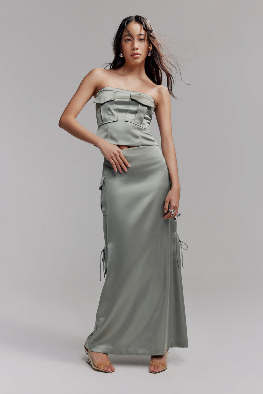 STRAPLESS PATCH POCKET TOP