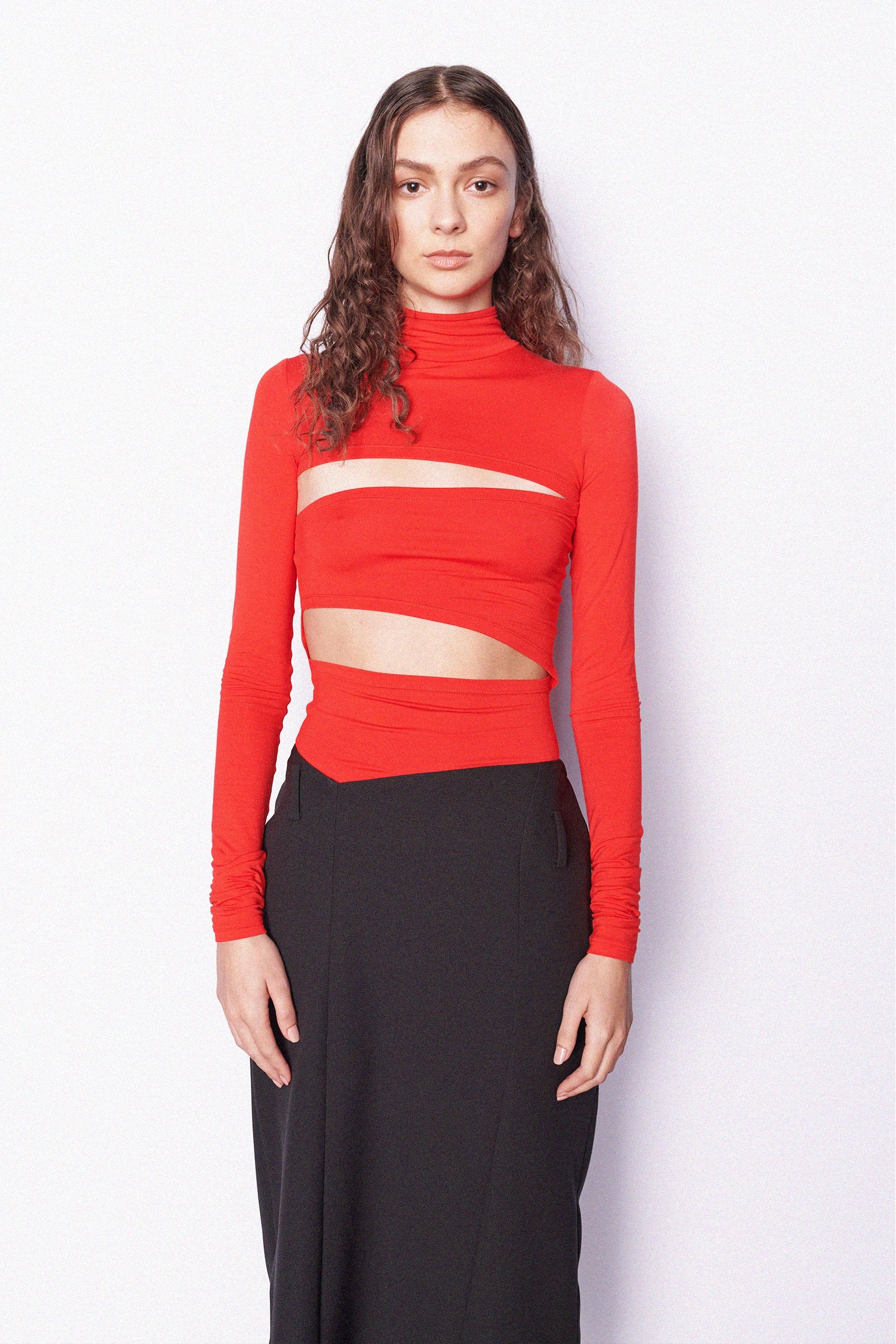 TANGERINE CUT OUT TOP