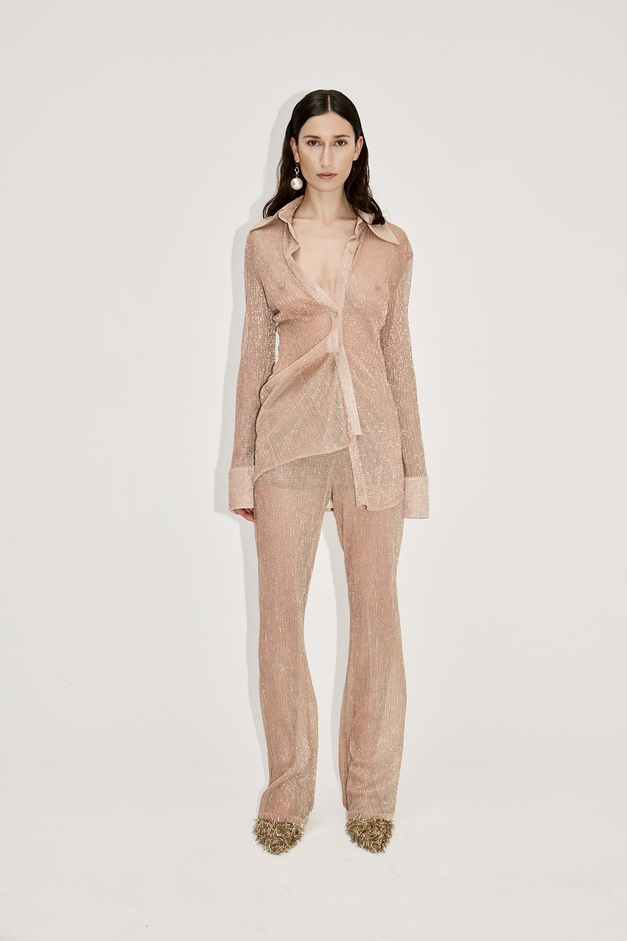 CRINKLE SHEER SHIRT