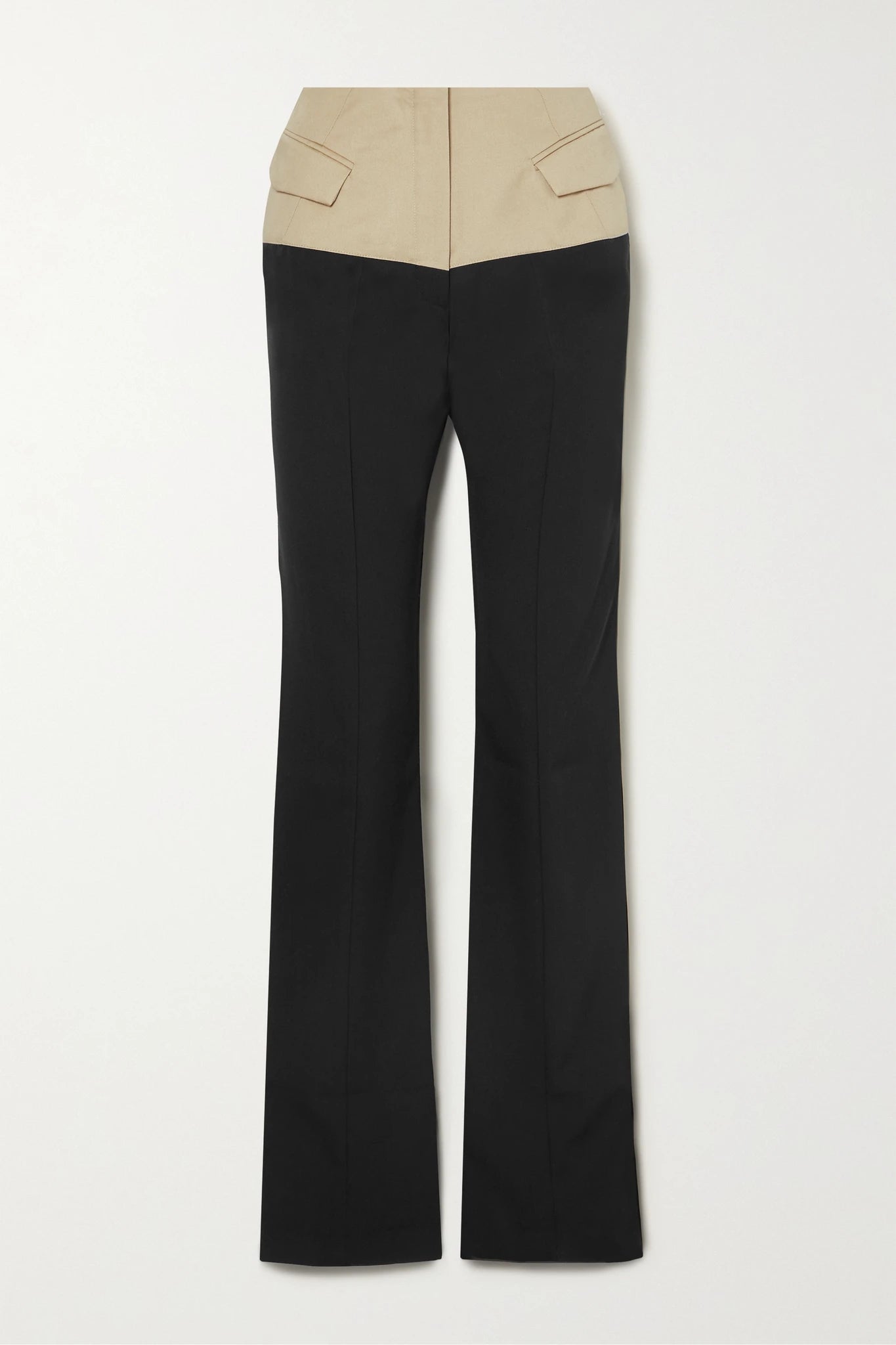 V BACK CONTRAST STRAIGHT LEG PANT